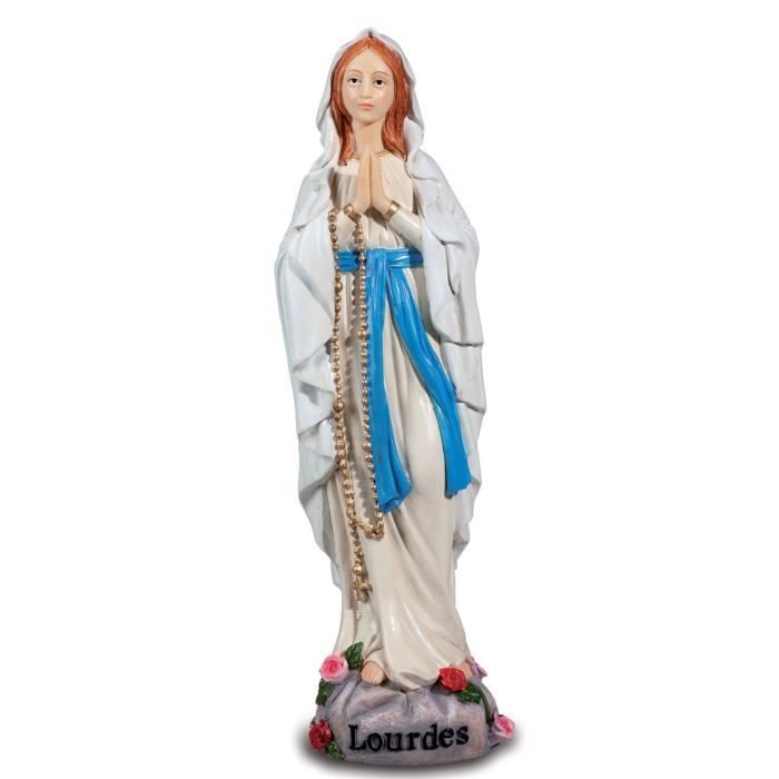 Statuette Vierge Marie De Lourdes - 25 Cm De Hauteur, Neuve, Décoration Pieuse