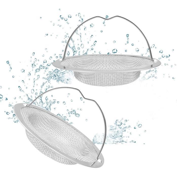 Filtre évier Cuisine JaMoonLBV - 3 Pièces - Acier Inoxydable - Ø 7 Cm - Anti-bouchon