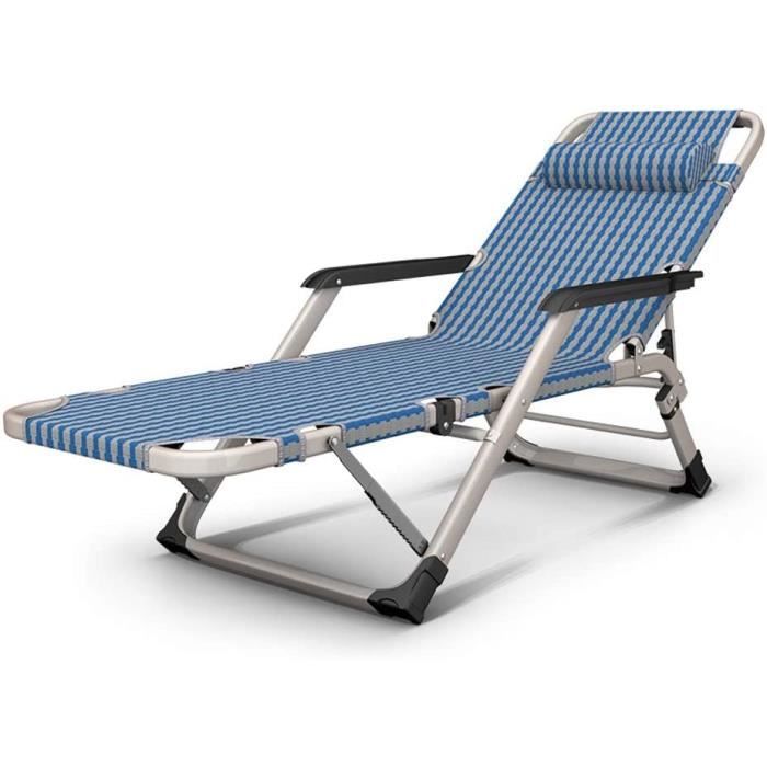 Relax Cha Longue Bain De Soleil, Métal Zéro Gravité Confortable Transat