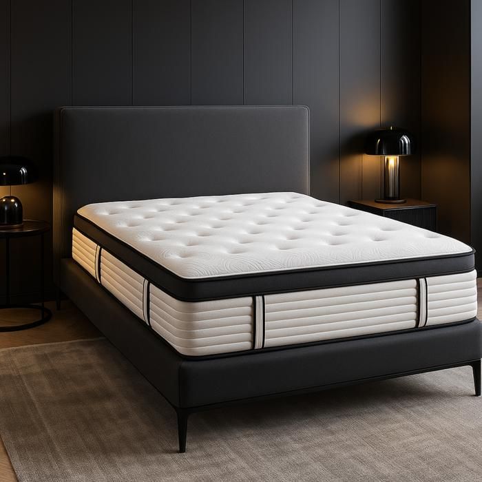 Matelas Grand View 160x200 by Sampur Épaisseur 26cm - Mémoire de Forme - Ressorts Ensachés - Latex Naturel - Confort & Longévité Matelas Grand View 160x200 by Sampur Épaisseur 26cm - Mémoire de Forme - Ressorts Ensachés - Latex Naturel - Confort & Longévité