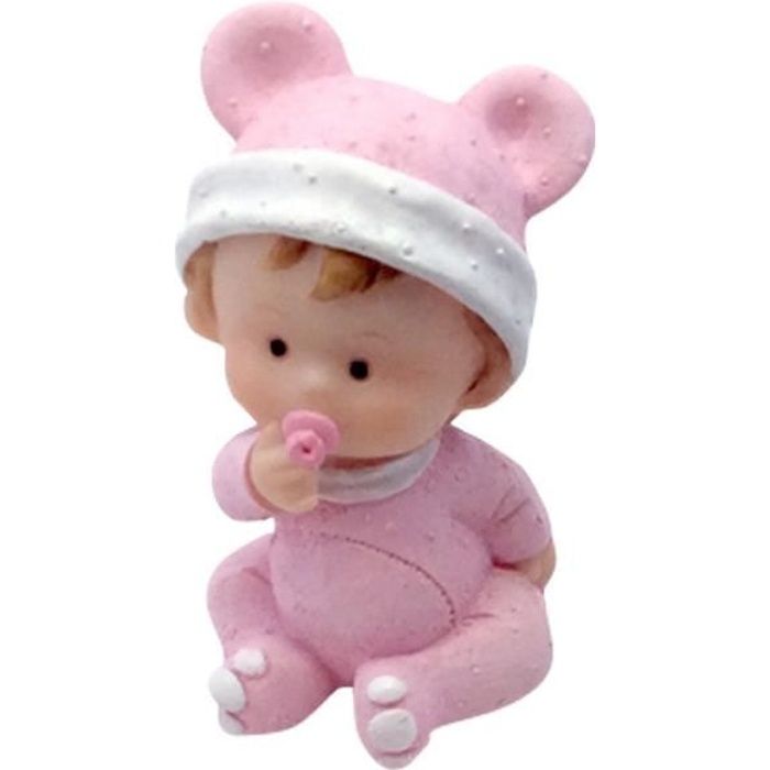 Sujet Figurine Bapteme Bebe Fille Avec Tetine Cdiscount Maison