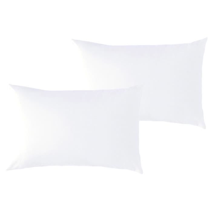 P Tit Basile Lot X2 Taies D Oreiller Bebe Berceau Nacelle 35x40 Cm 100 Coton Bio 57 Fils Oeko Tex Coloris Blanc Cdiscount Maison