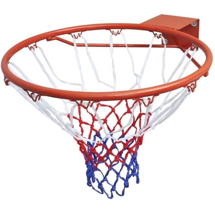 vidaxl ensemble de cerceau panier basket-ball avec filet orange 45 cm jeu cour,87