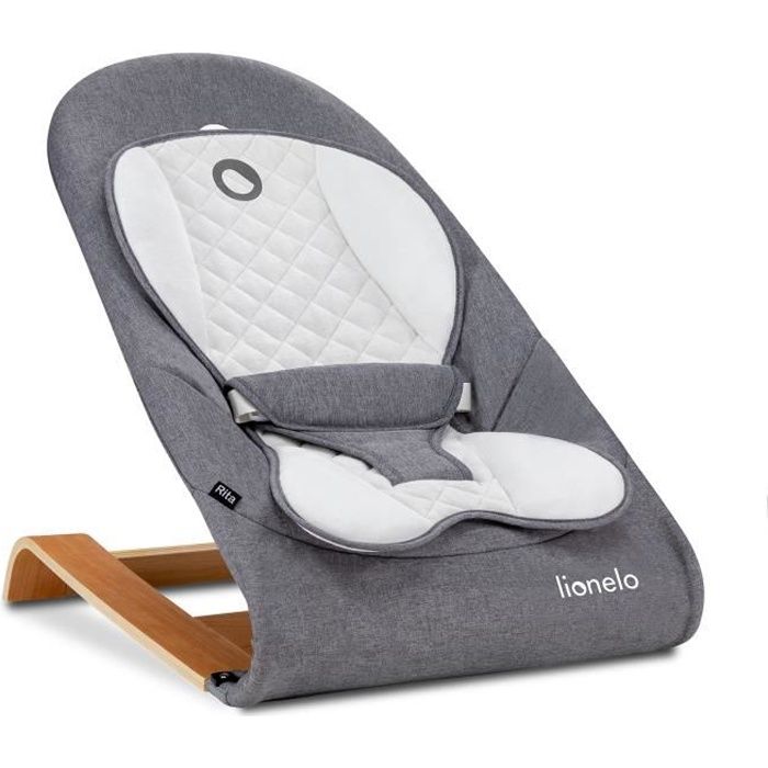 Lionelo Transat Bebe Balancelle Rita Reglable Pliable Style Scandinave Gris Cdiscount Puericulture Eveil Bebe