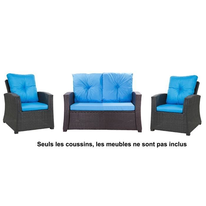 Ensemble 3 Pièces Coussins De Jardin Pour Balancelle/banc - Taille XL (180x60cm) - Rembourrage Confort, étanche Cordura - Avec Sangles De Fixation
