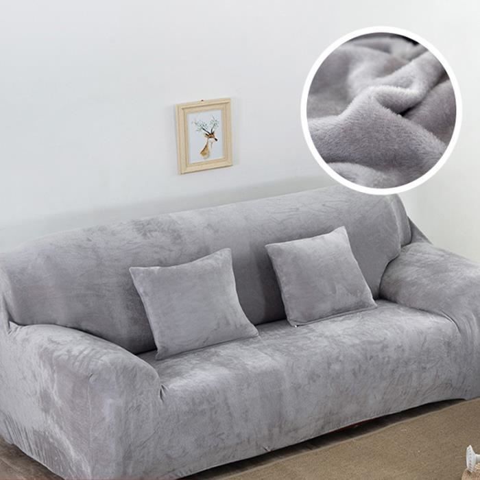 Housse De Canapé Velours 4 Places, Housse Canapé Extensible Avec