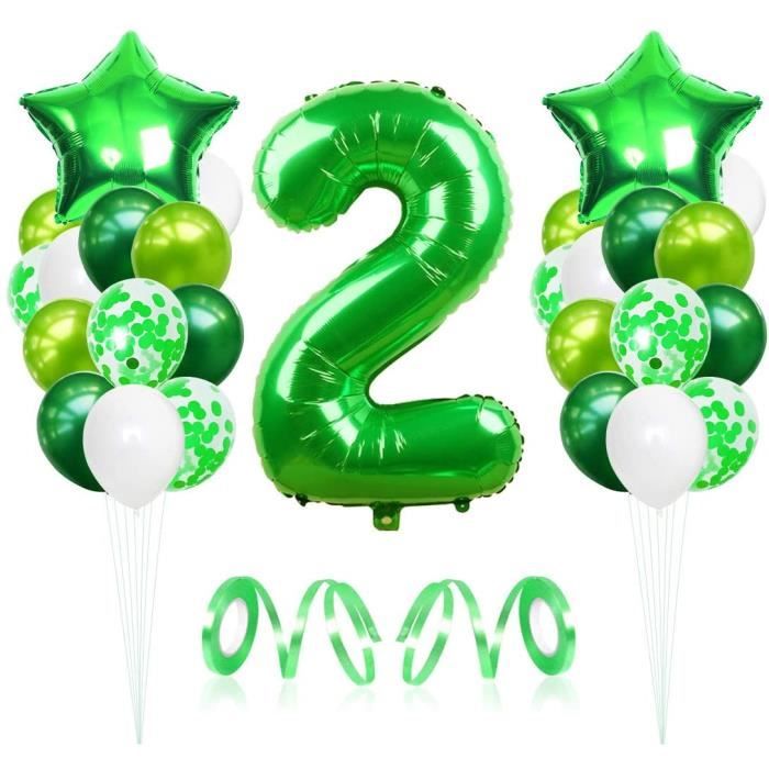 Ballon OR 2 ans chiffre anniversaire - Polydis