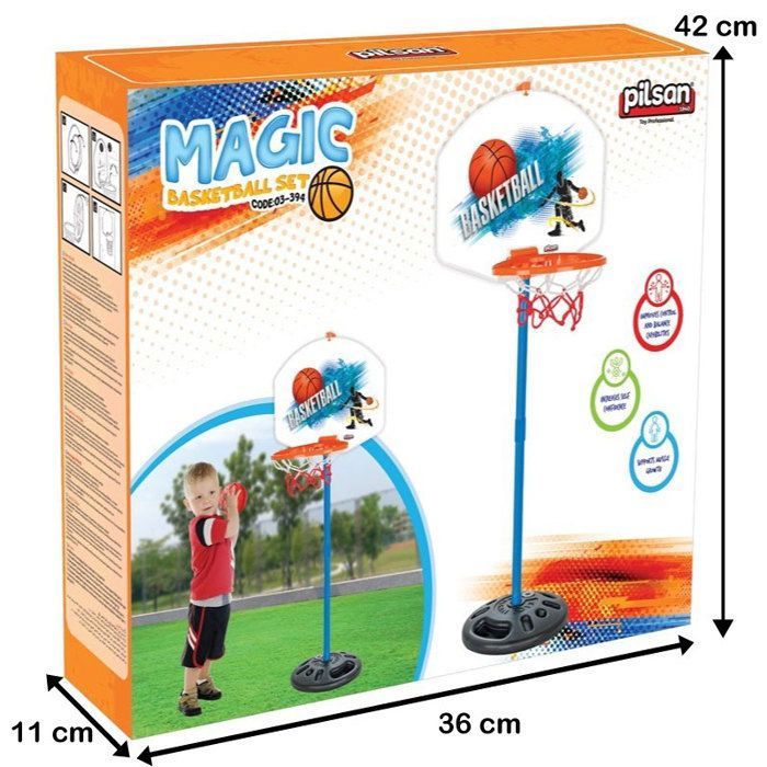 COSTWAY Panier De Basket Extérieur Avec Hauteur Réglable 160-210 Cm, Support De Basket Sur Pied Avec Panneau En Pe Filet En Nylon Base Remplissable 2 Roues Pour Adultes Enfants 73252806