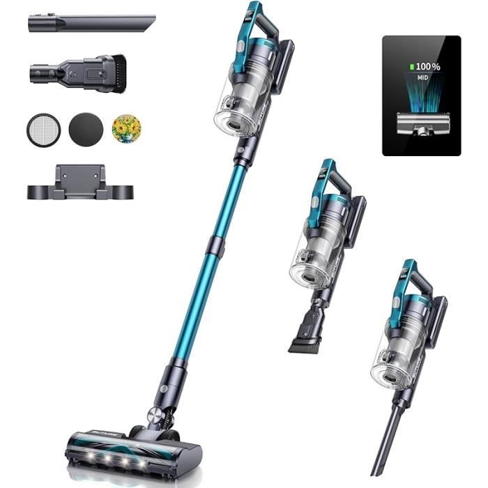 Aspirateur Balai Sans Fil Buture 55min - Batterie Amovible, Capacité 1.2L