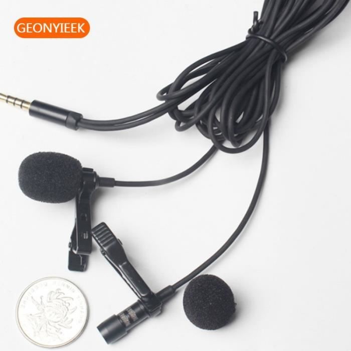 Speedlink SPES Micro-Cravate Lavalier Jack 3,5mm - Microphone Clip Avec Réduction Bruit Et Clip Métallique
