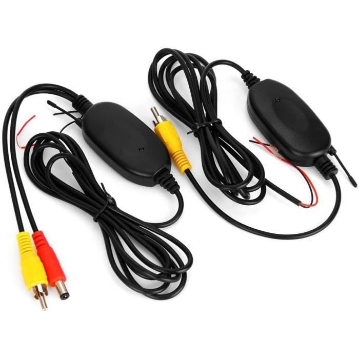Kit Émetteur/Récepteur Sans Fil Epronic 2.4GHz - Pour Caméra De Recul RCA - 12V Voiture - Plug & Play