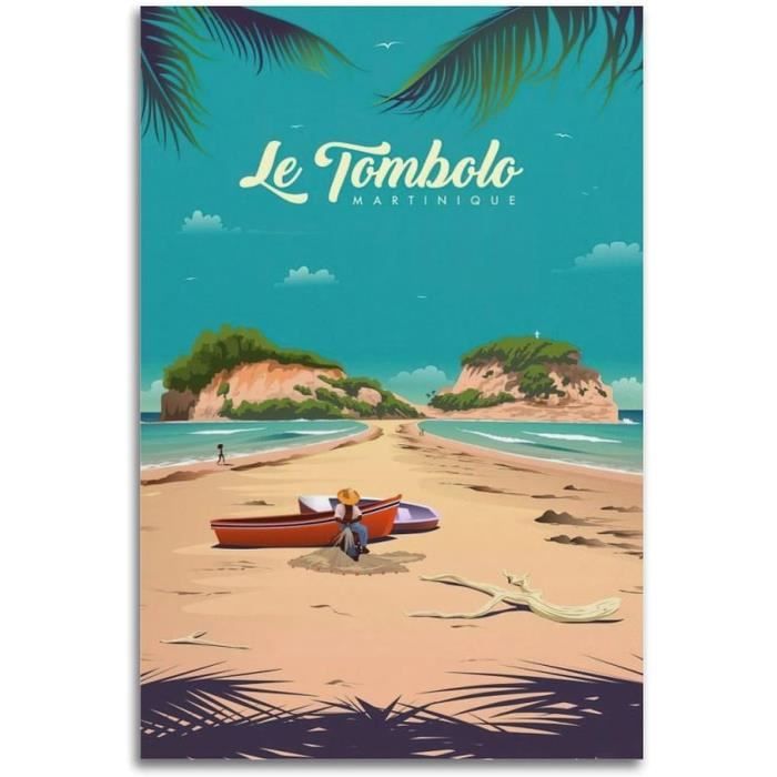 Poster Vintage Tromso Norvège – Impression Toile 20x30 Cm – Décoration Murale Chambre, Salon – Style Moderne