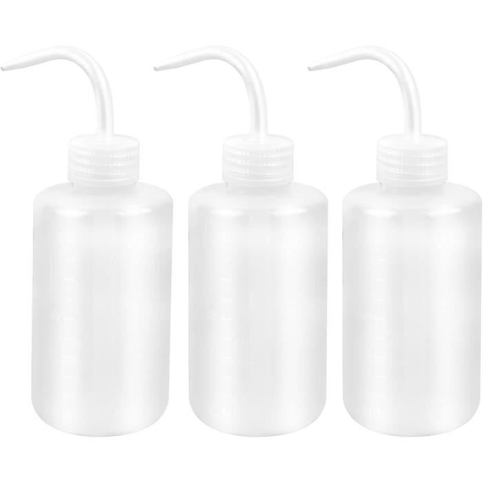 AOOSU Lot De 3 Pissettes 500ml - Bouteilles Souples Laboratoire Et Arrosage Précis Pour Plantes