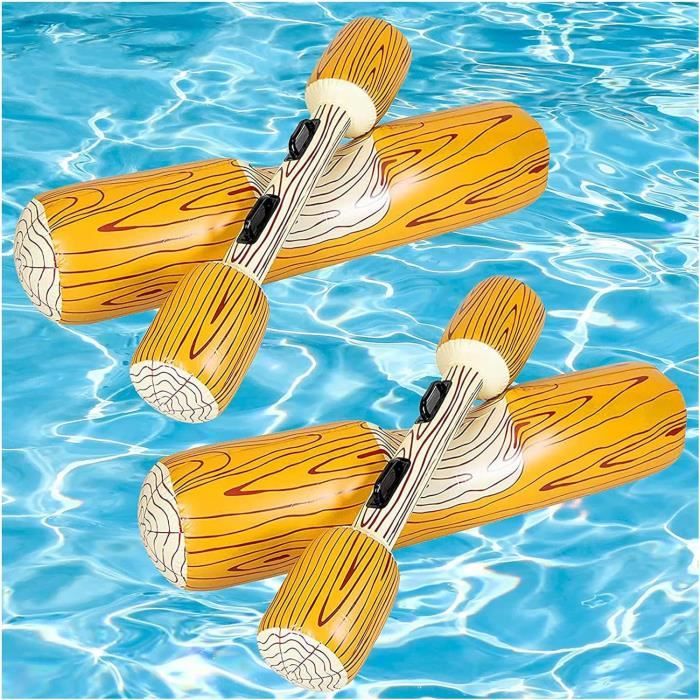 Combat De Radeaux Gonflables – Set De 2 Bouées Géantes Et 2 Bâtons – Jeux D’eau Pour Piscine Et Plage