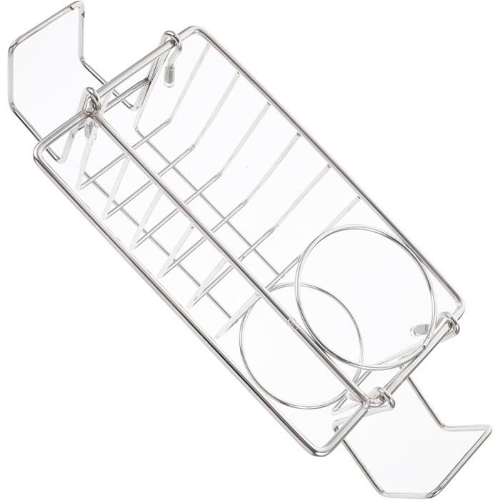 Ventouse Panier Douche Puissante – Étagère Murale ABS + Silicone, Drainage, Pour Carrelage Verre Miroir, 26x12x7cm