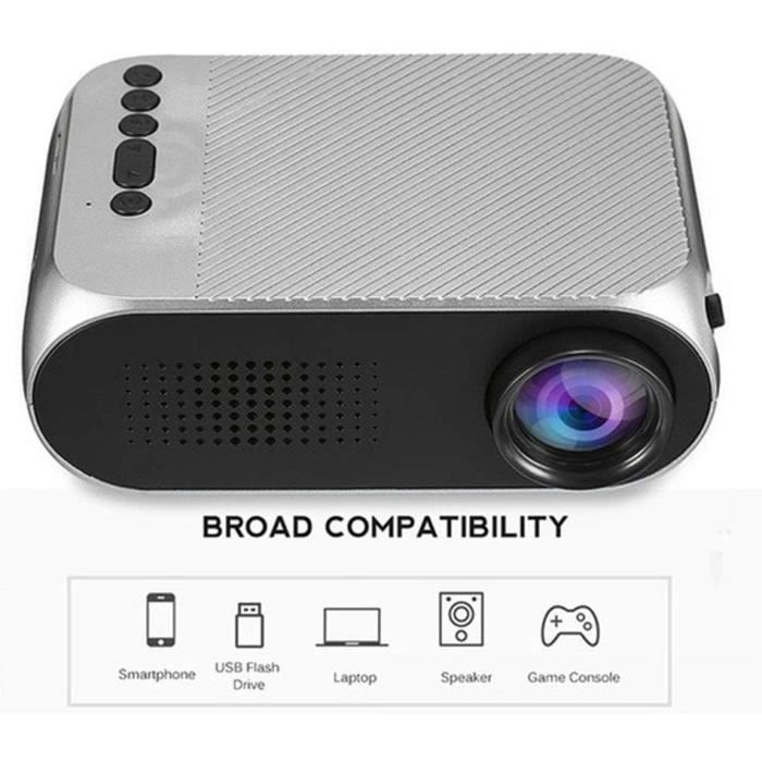 Vidéoprojecteur Projecteur Mini projecteur LCD Portable Home Cinéma ...