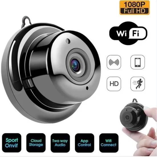 Mini Caméra Espion de surveillance USB 1080P HD sans fil à deux voies de détection de mouvement Audio Moniteur pour bébé Sécurité