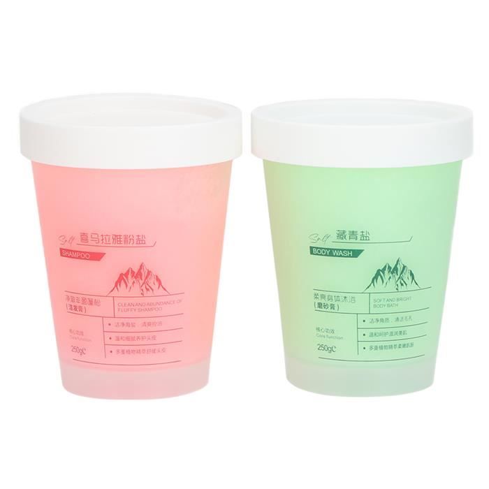 Cuque Gommage et shampoing pour le corps au sel Gommage corporel au sel et shampoing doux pour