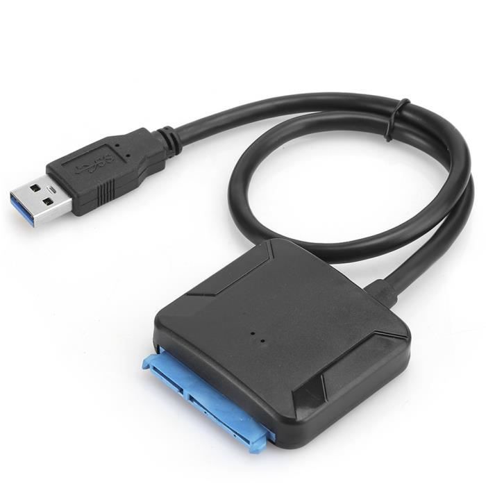 SAL Cble vers USB 3.0 Cble de convertisseur de disque dur SD, cble vers ...