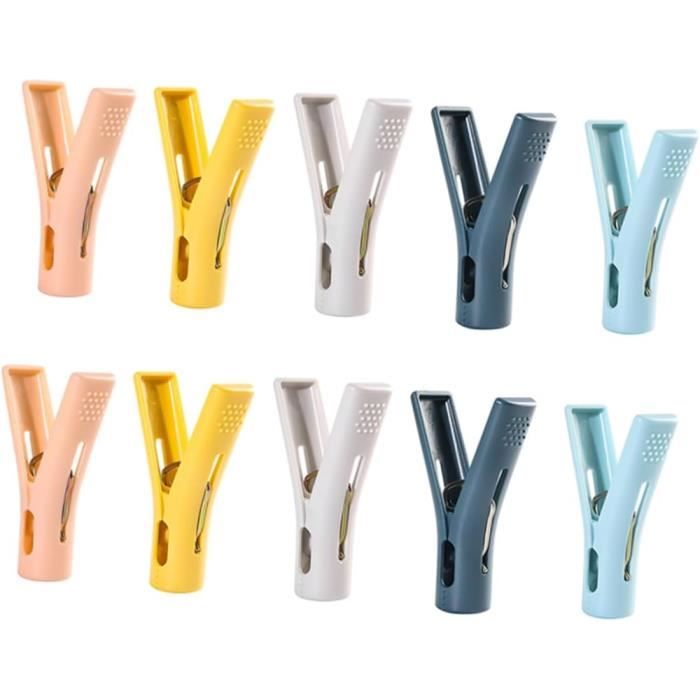 Pinces à Linge Colorées - 48 Pièces Avec Panier - Résistantes Au Vent, Pour Intérieur Et Extérieur