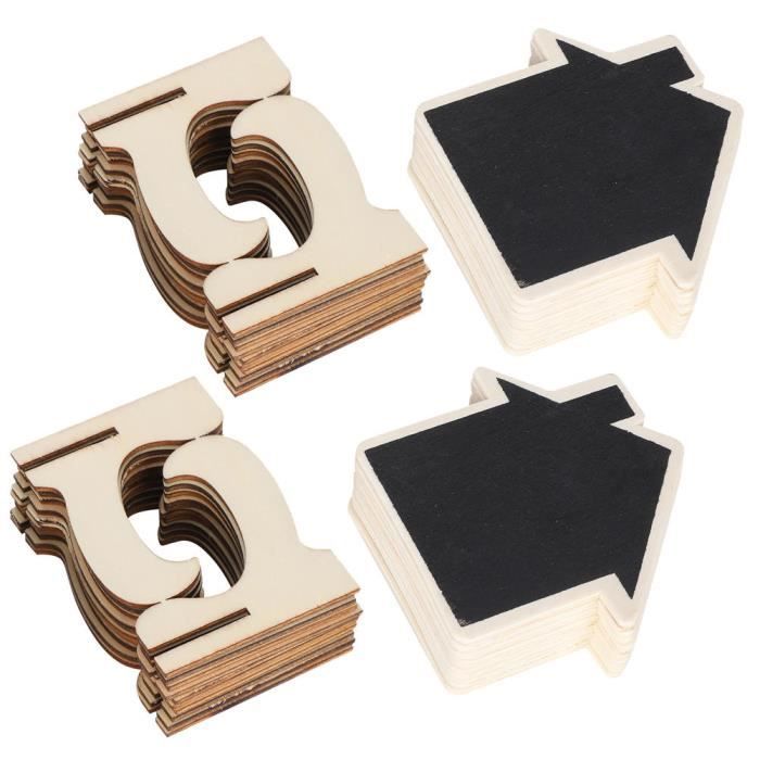 Mini Tableau Mini tableau en bois, mini tableau noir en bois 3.1x2in, très pratique ...