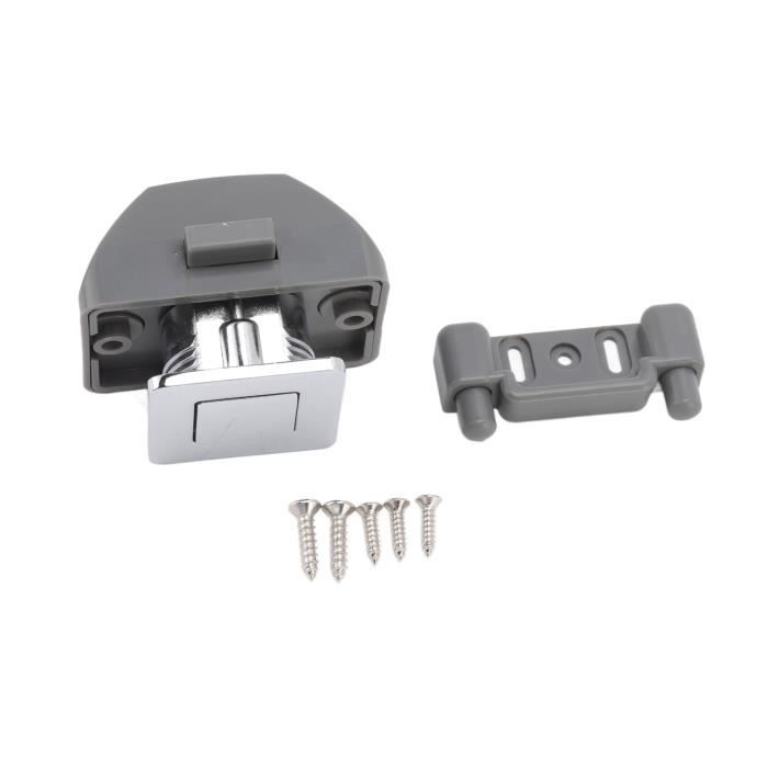Tiroir En Kit Serrure à Poussoir Pour Armoire - Alliage De Zinc - Adaptée Aux Camping-cars Et Bateaux Serrure Camping Car