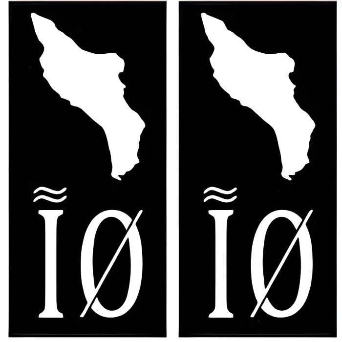 46 Lot Autocollant Plaque Immatriculation Sticker Auto Département