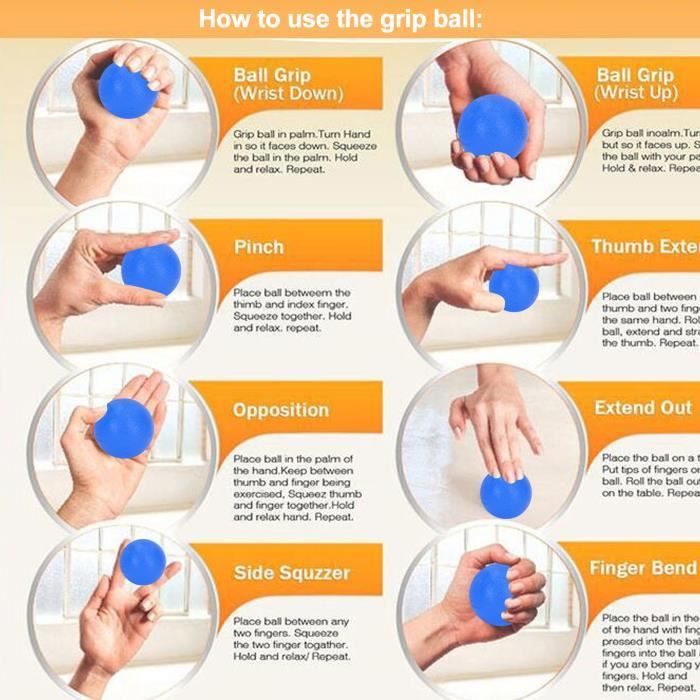 Rééducation de la main et du poignet : nos exercices avec une balle