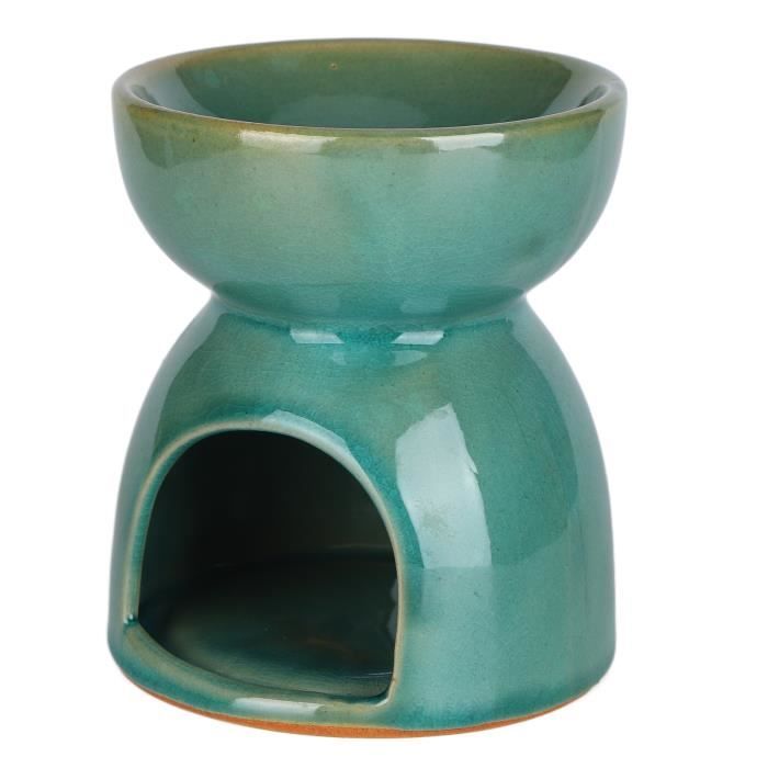 Photophore En Céramique Pour Bougie Chauffe-plat – Brûleur à Huile Essentielle, 9,6 Cm, Design Avec Trous Décoratifs