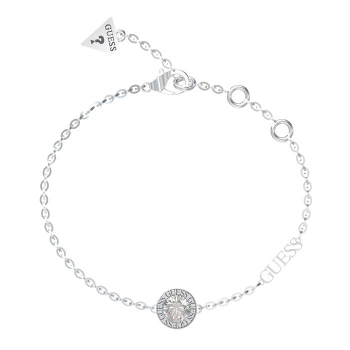 GUESS Bracelet argent pour femme - Color My Day Clear Charm Bracelet S 198631