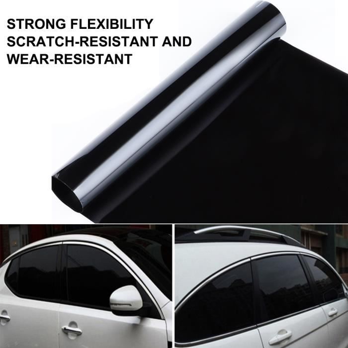 Film Teinte Céramique Pour Vitres Voiture IAQWE - 24x15 Ft - Noir - 5 Choix De Teinte - Neuf