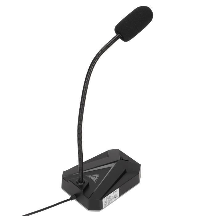 Microphone USB MillSO Avec Col De Cygne - Bouton Tactile, Réduction De Bruit - Pour Streaming, Réunions, Jeux