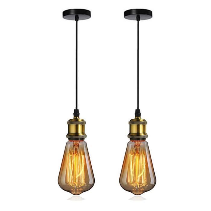iDEGU 1Pcs Ampoule Edison Vintage E27 40W Dimmable Classique Antique Lampe Tungstene Décorative Blanc Chaud