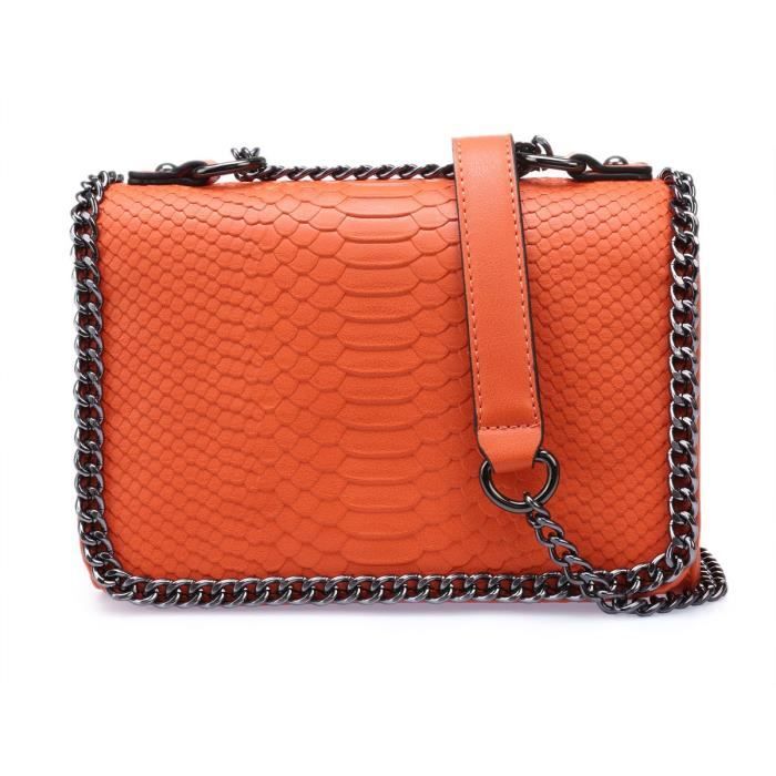 sac bandouliere orange
