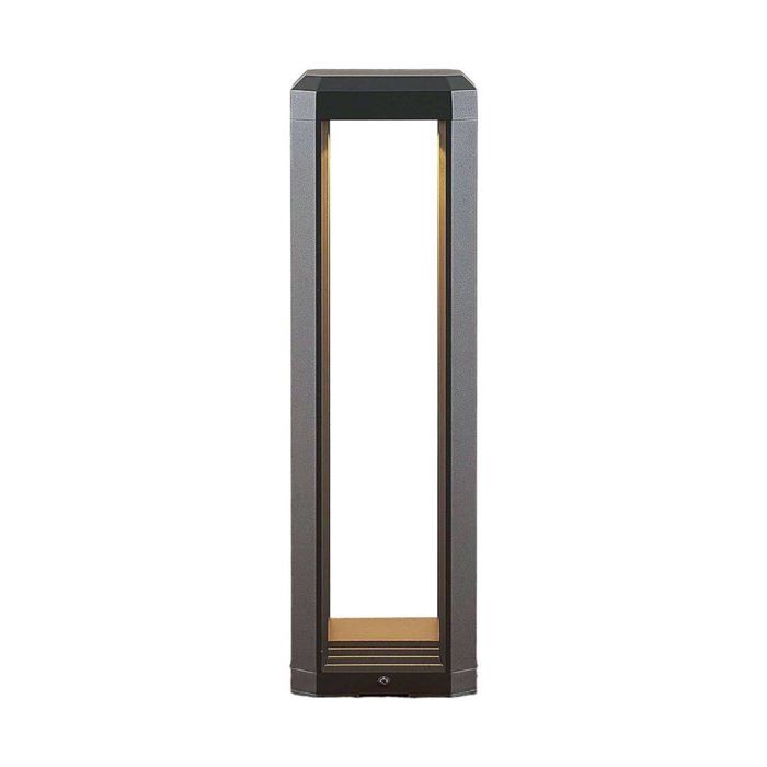LED Borne Eclairage Exterieur Fery (Moderne) en Noir Aluminium (1 lampe à) Lumineuse Luminaire Lampe Jardin Led