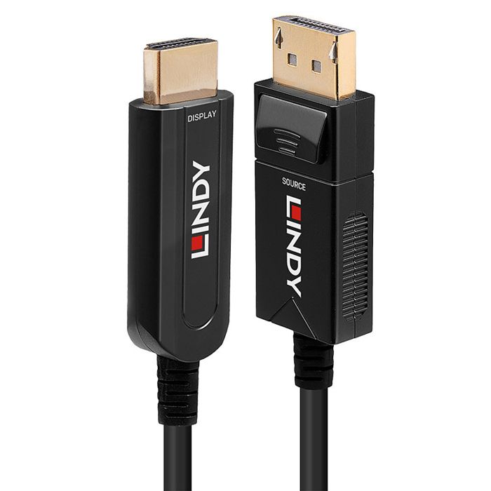 Câble DisplayPort 1.4 Fibre Optique 15 M - 8K 60Hz / 4K 120Hz, HDR, DSC, Anthracite - 4