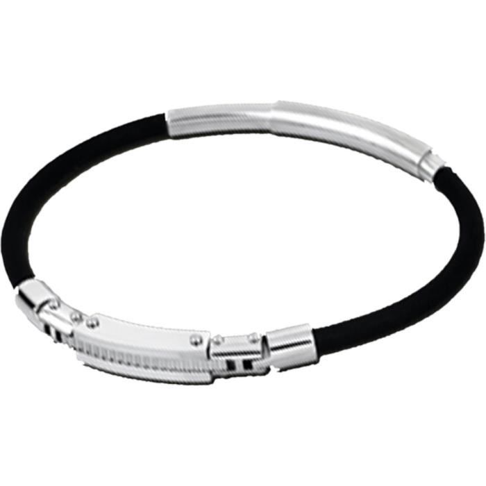 Bracelet homme Lotus LS173321 coloris argent et noir Achat / Vente