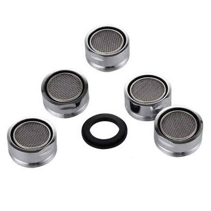 Lusee 5 Pièces Filtre à Robinet Déconomie Deau Accessoires Robinet Diffuseur Filtre De Robinet Avec Joint Détanchéité Pour Cuisin