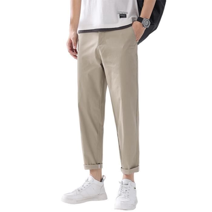 Pantalon PINKO En Coton Kaki Coupe Slim Taille 38 FR - Occasion Très Bon État