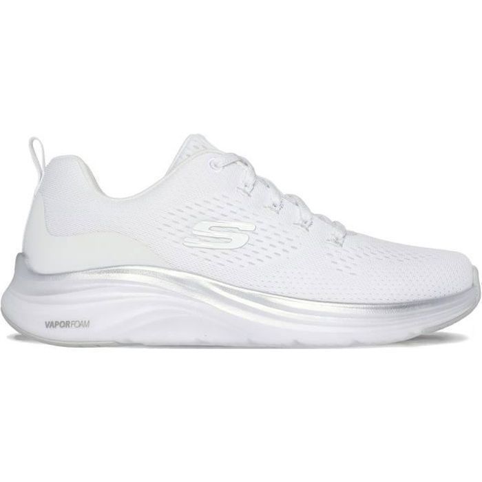 Skechers Chaussures - SKECHERS - Midnight Glimmer - Blanc - Plat - Textile - Lacets