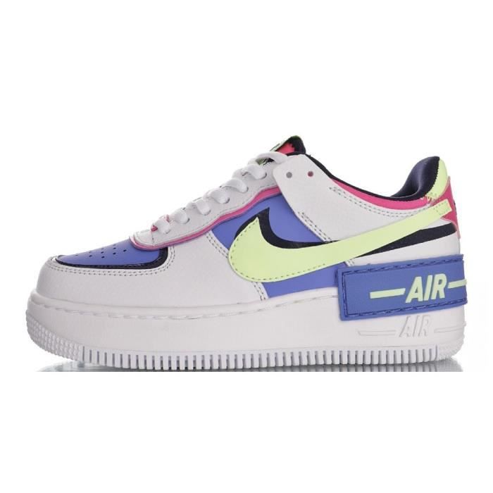 Baskets Nike WMNS Air Force 1 Shadow Femme Blanc - Cdiscount Chaussures