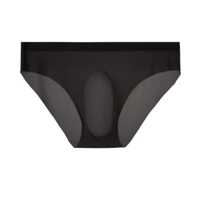 String respirant en soie glacée pour homme, ajouré devant