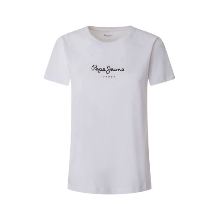 T-Shirt Pepe Jeans Wendy Blanc pour Femme