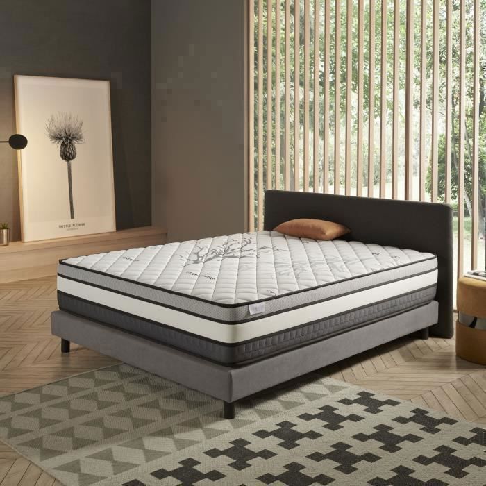 Matelas Solar 140x190 Systeme 8 Couches Active Latex Mousse A Memoire V200 Systeme Multi Zones De Confort Tres Epais Maxi Confort Achat Vente Matelas Cdiscount