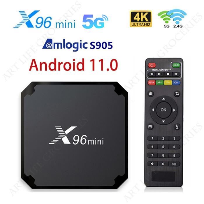 Boitier iptv Android 11.0 X96 Mini Amlogic S905W2 Quad Core 2 Go 16 Go  double WiFi 2.4G-5.8G 4K lecteur multimédia boîtier TV - Cdiscount TV Son  Photo