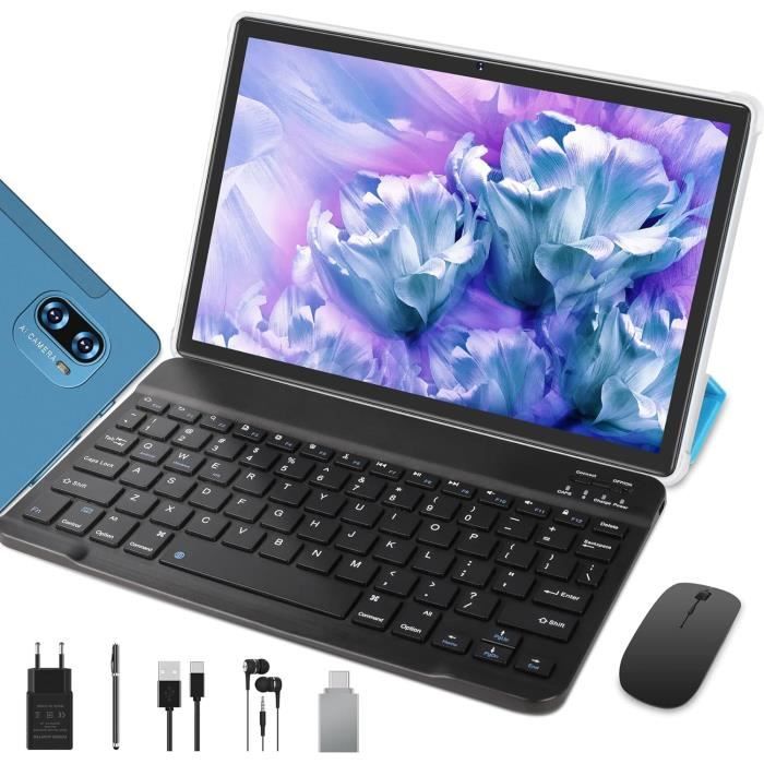Tablettes 10 Pouces 4GB RAM (extensible jusqu'à 8GB RAM) 64Go ROM 1TB