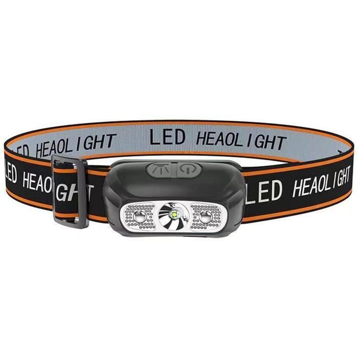 Lampe Frontale LED Berner 2 En 1 - Orange Rechargeable USB, Avec Aimant | Pour Atelier, Bricolage, Camping