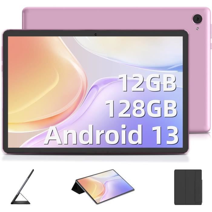 Tablette Android 14 DEERTiME 10.1 Pouces – 22Go RAM, 128Go ROM, 8000 MAh, Clavier Et Souris Inclus (Or Rose)