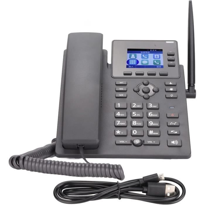 Ehskzjh Téléphone Professionnel Voip, 4G Wifi Sans Fil 3 Lignes — free download