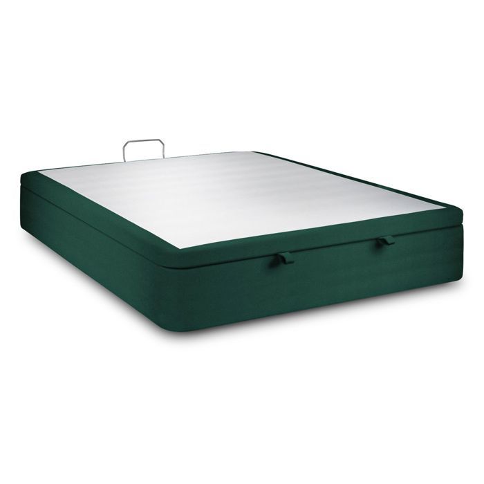Sommier Coffre Velours Vert 160x200 H39cm Sommeil de plomb - Sommier en bois massif avec Pieds bois 10 cm Sommier Coffre Velours Vert 160x200 H39cm Sommeil de plomb - Sommier en bois massif avec Pieds bois 10 cm